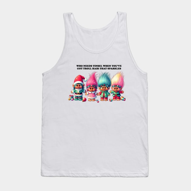 Merry Troll Christmas Tank Top by TooplesArt